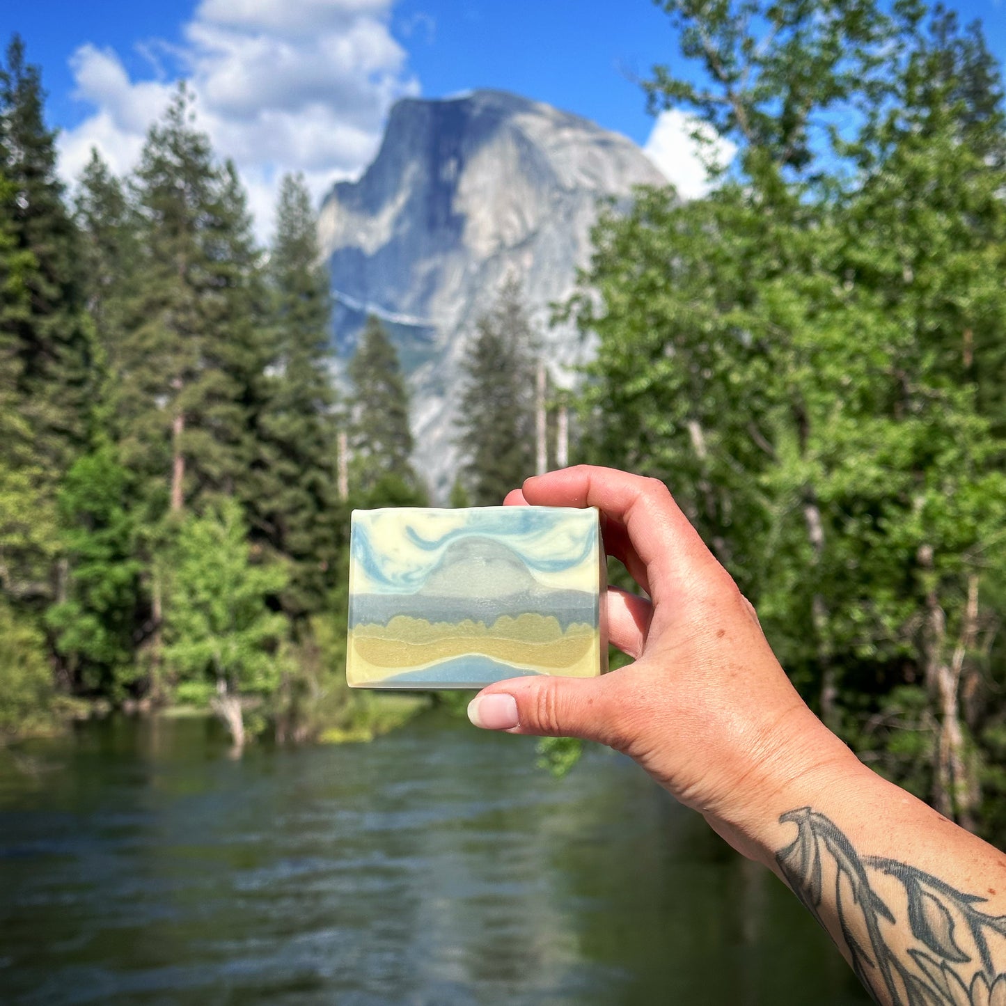 Half Dome Soap // Lavender Geranium Lemongrass