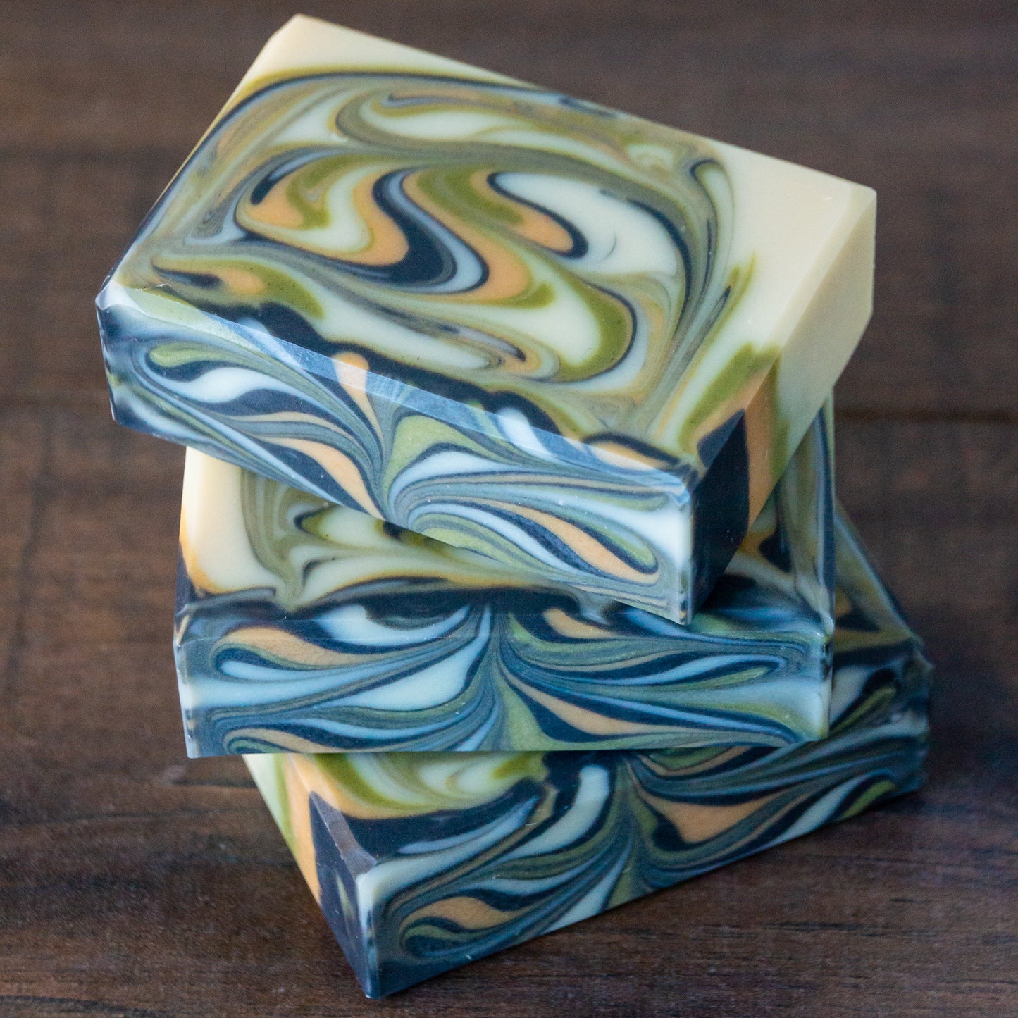 Levee Leaf // Cedar Rosemary Soap with Charcoal, Clay & Spinach