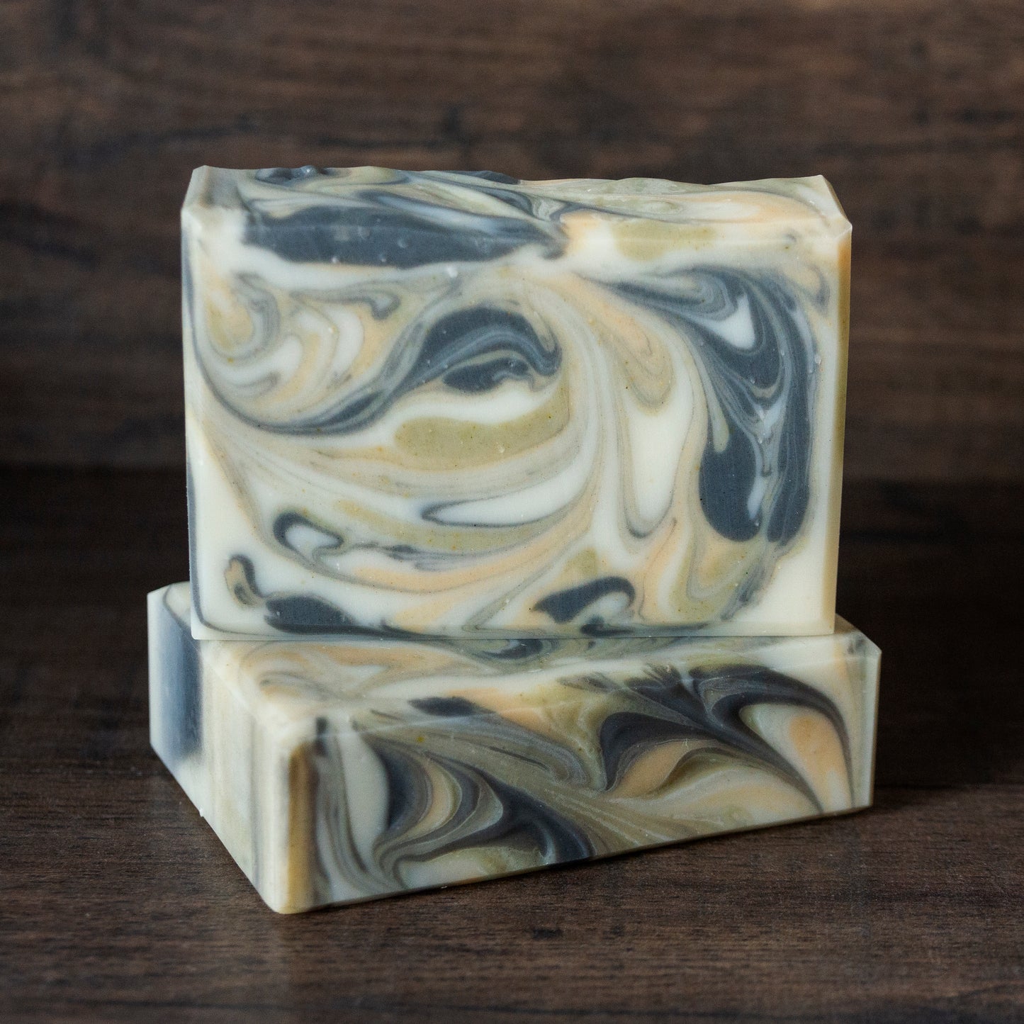 Levee Leaf // Cedar Rosemary Soap with Charcoal, Clay & Spinach