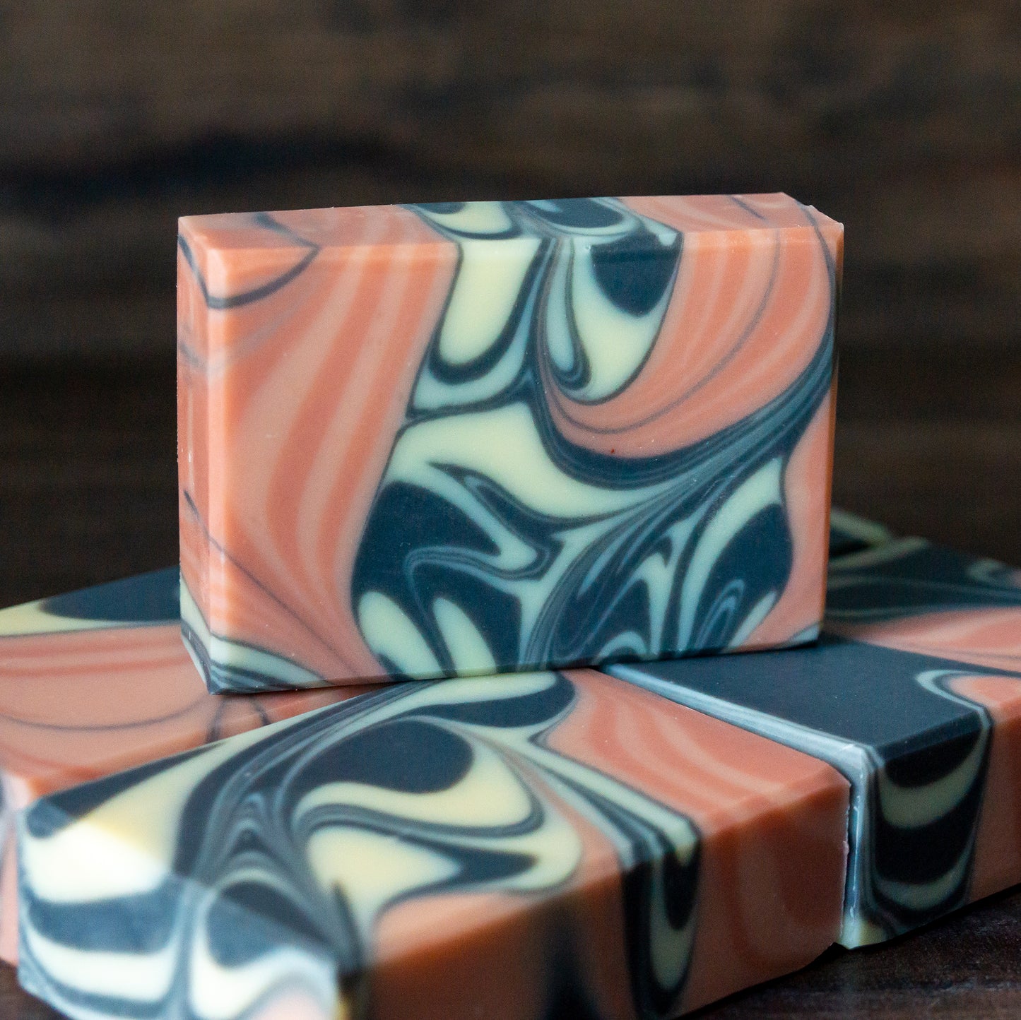 Black Pearl // Charcoal & Rose Clay Soap