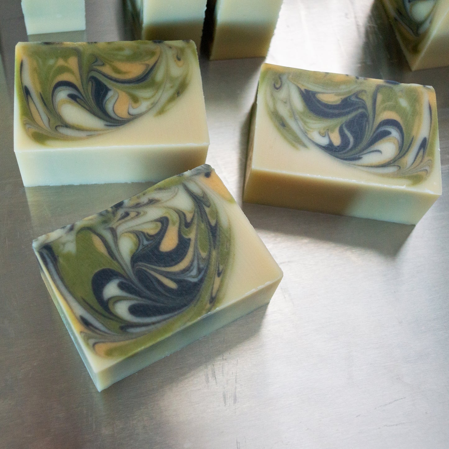 Levee Leaf // Cedar Rosemary Soap with Charcoal, Clay & Spinach