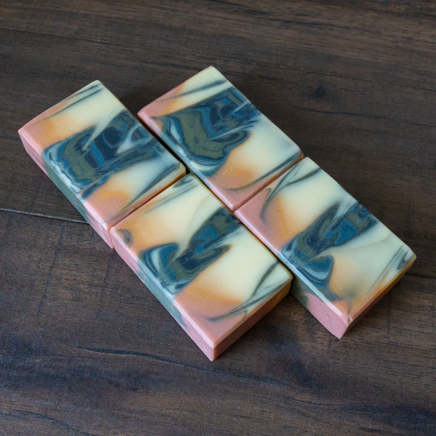 Bloom // Rosemary Orange Lavender Oasis Swirl Soap
