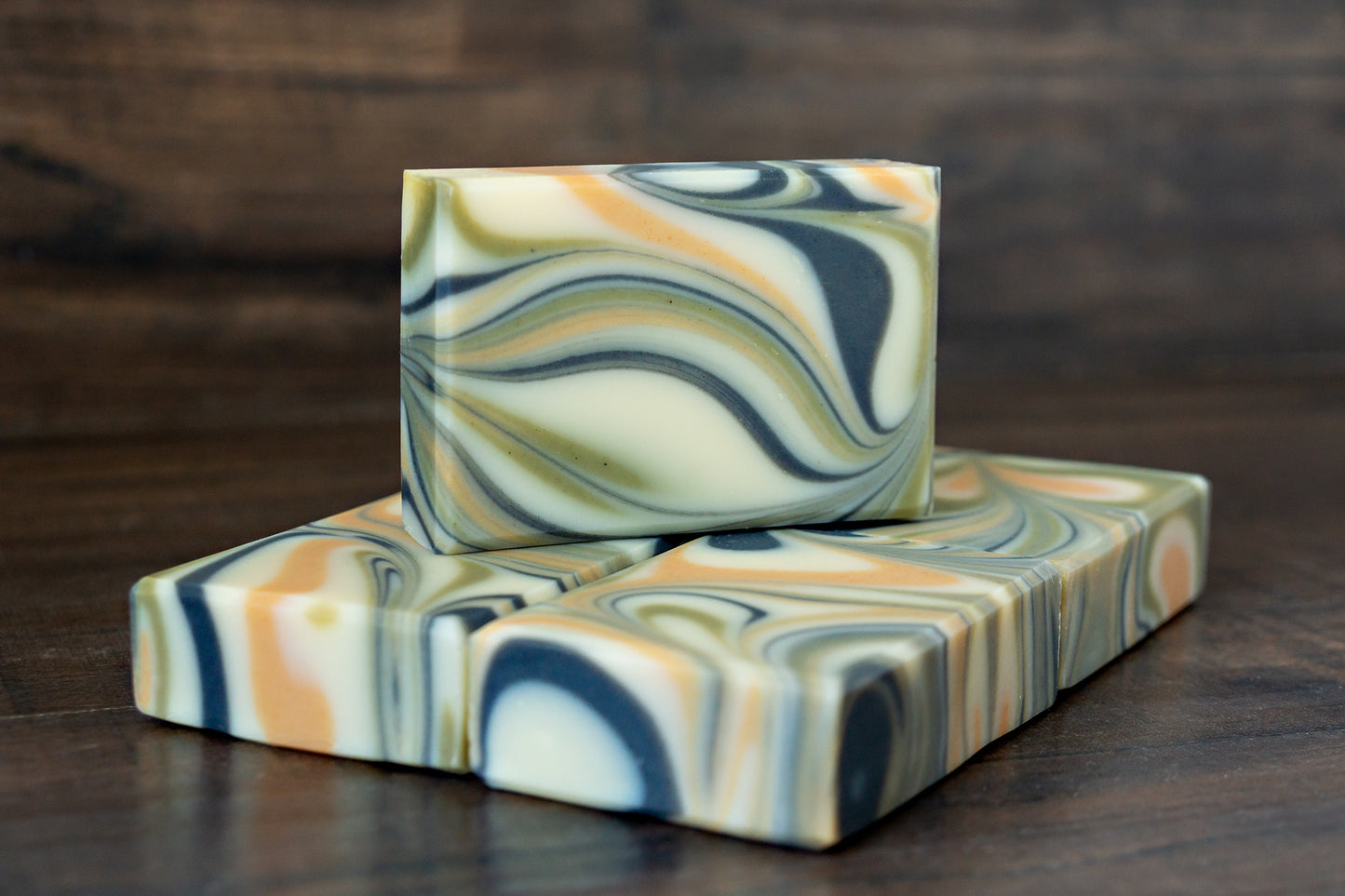 Into The Woods // Cedar Rosemary Soap with Charcoal, Clay & Spinach