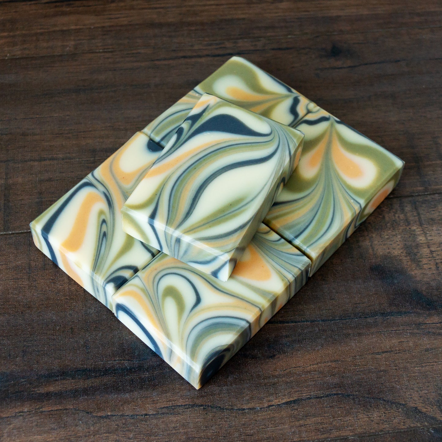 Into The Woods // Cedar Rosemary Soap with Charcoal, Clay & Spinach