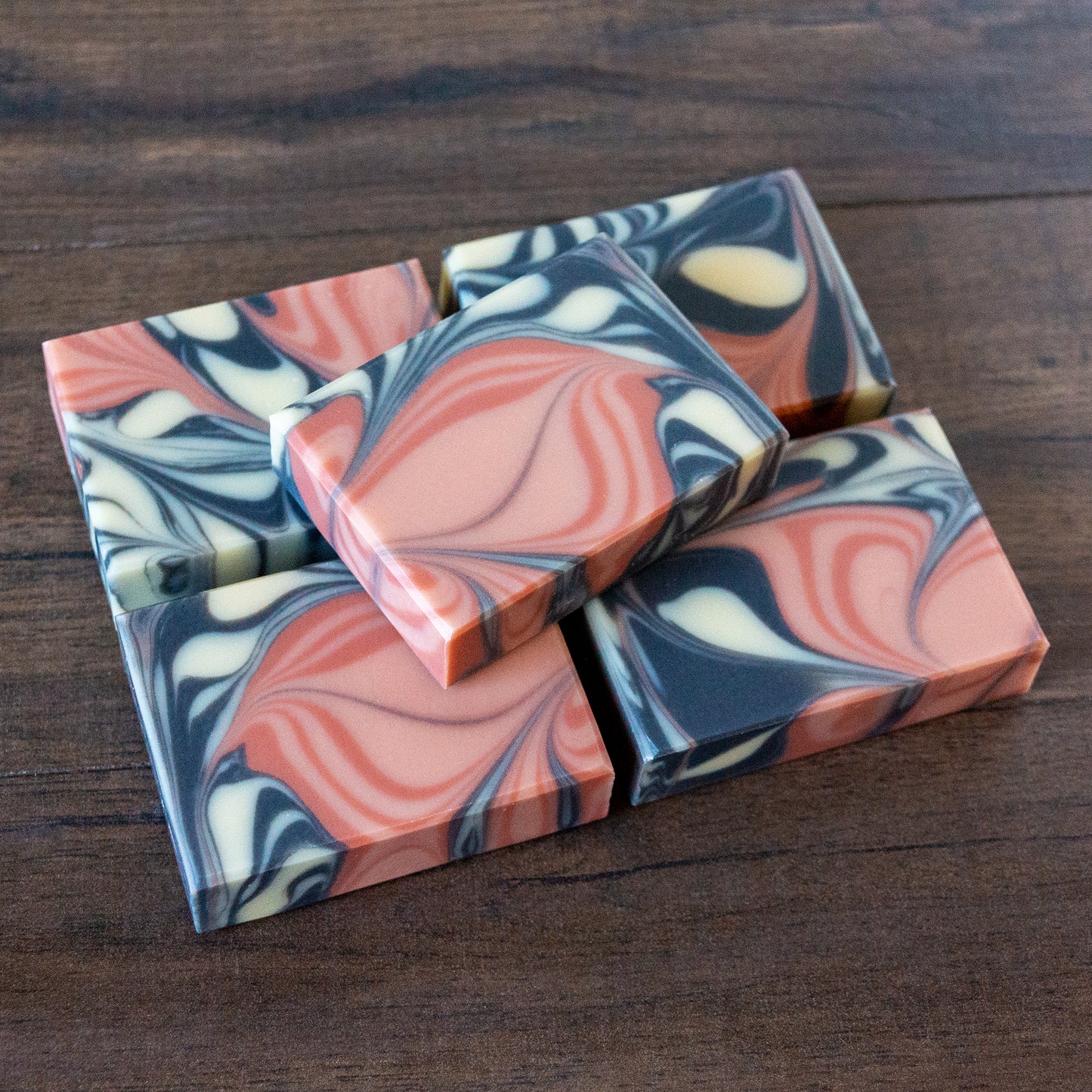Black Pearl // Charcoal & Rose Clay Soap
