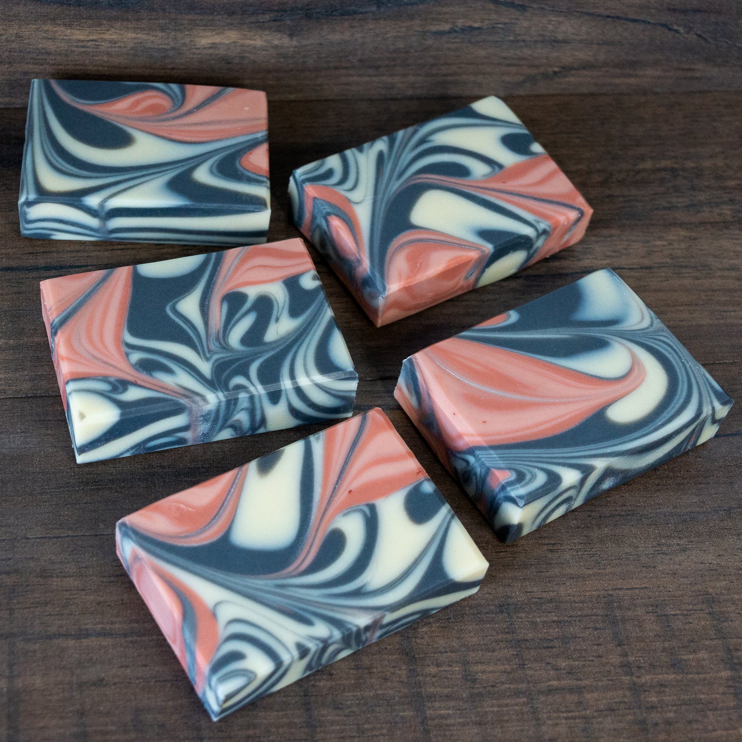 Black Pearl // Charcoal & Rose Clay Soap