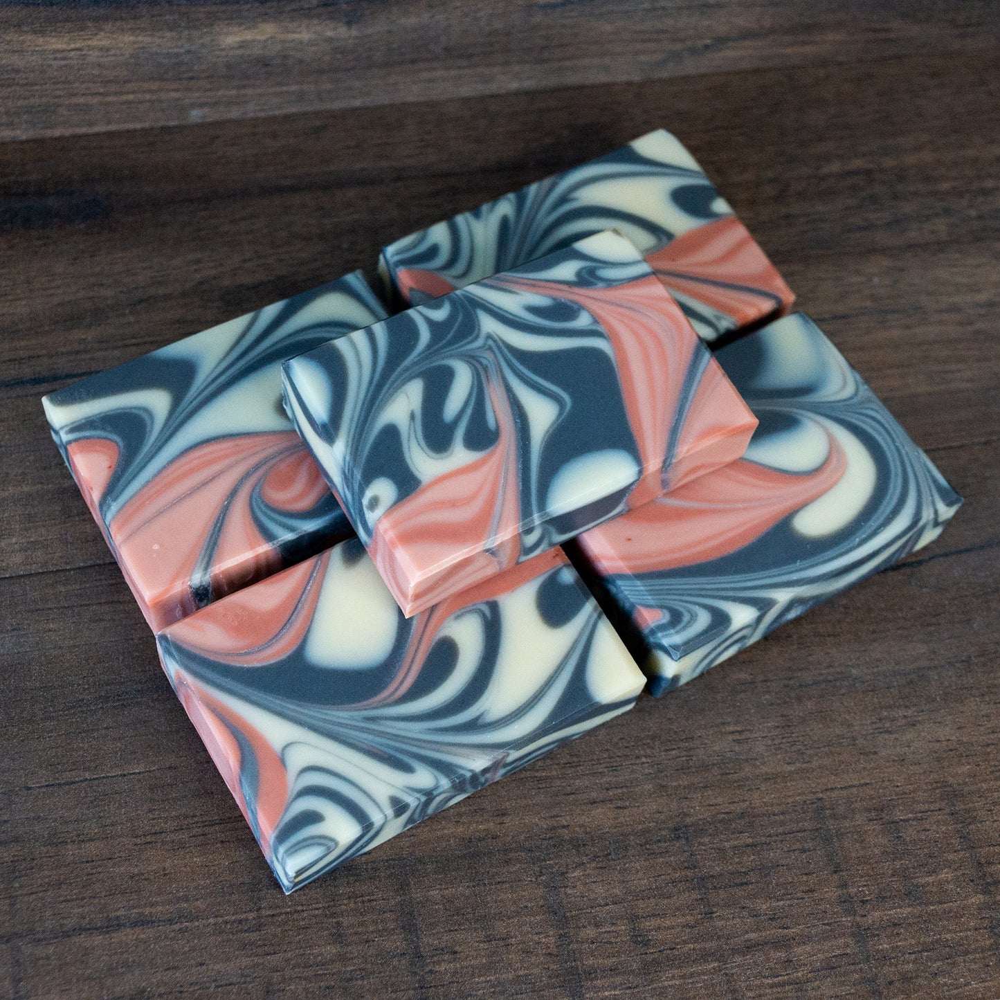 Black Pearl // Charcoal & Rose Clay Soap