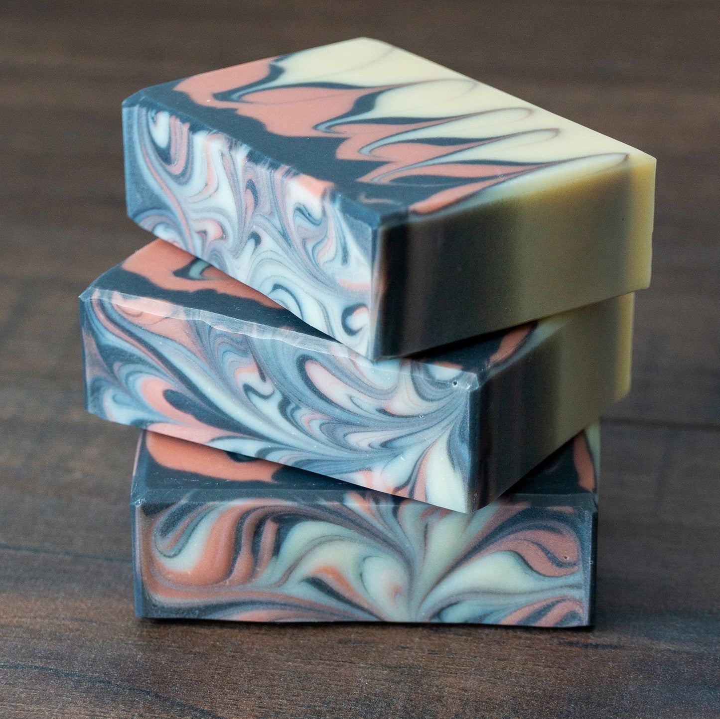 Black Pearl // Black Pepper & Grapefruit Charcoal & Rose Clay Soap