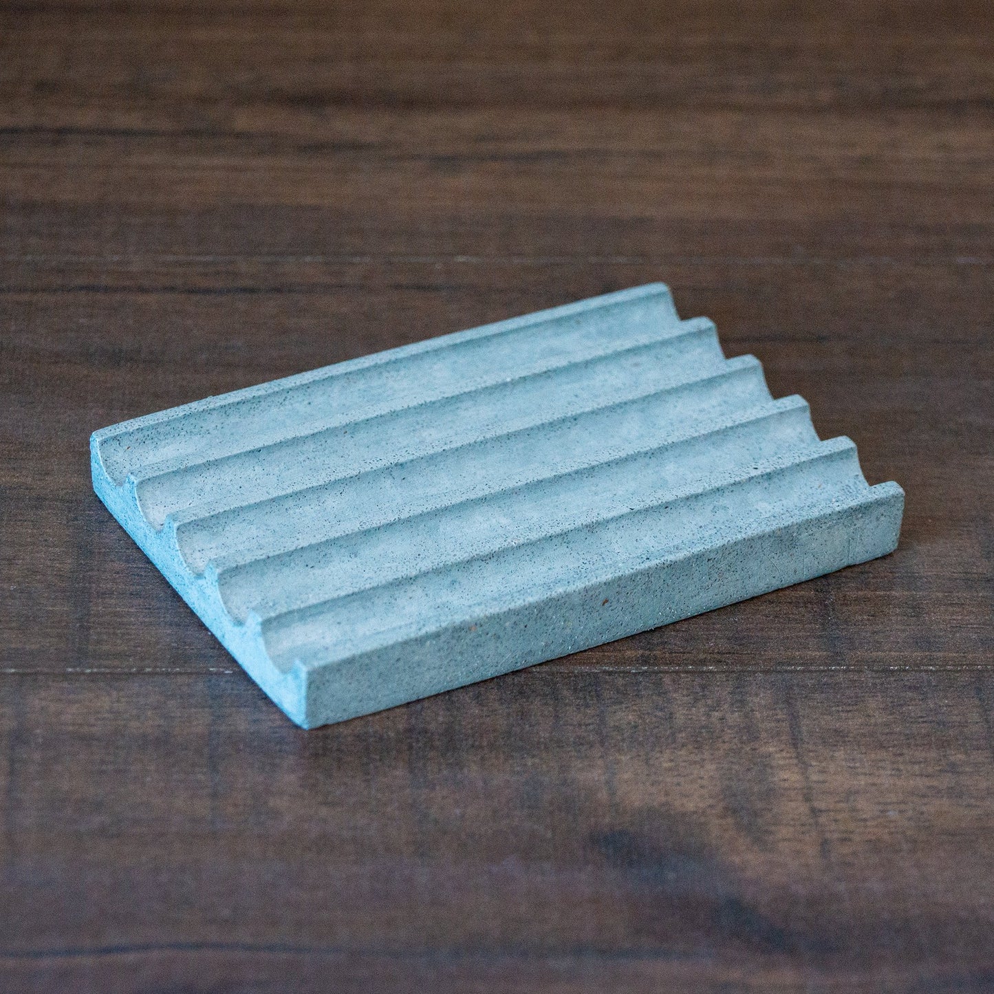 Concrete Soap Dish // Light Blue Terrazzo