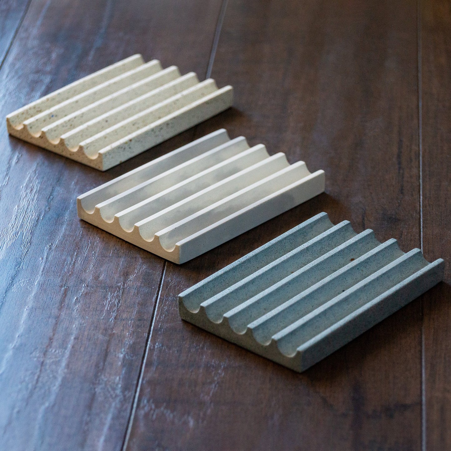 Concrete Soap Dish // White Terrazzo