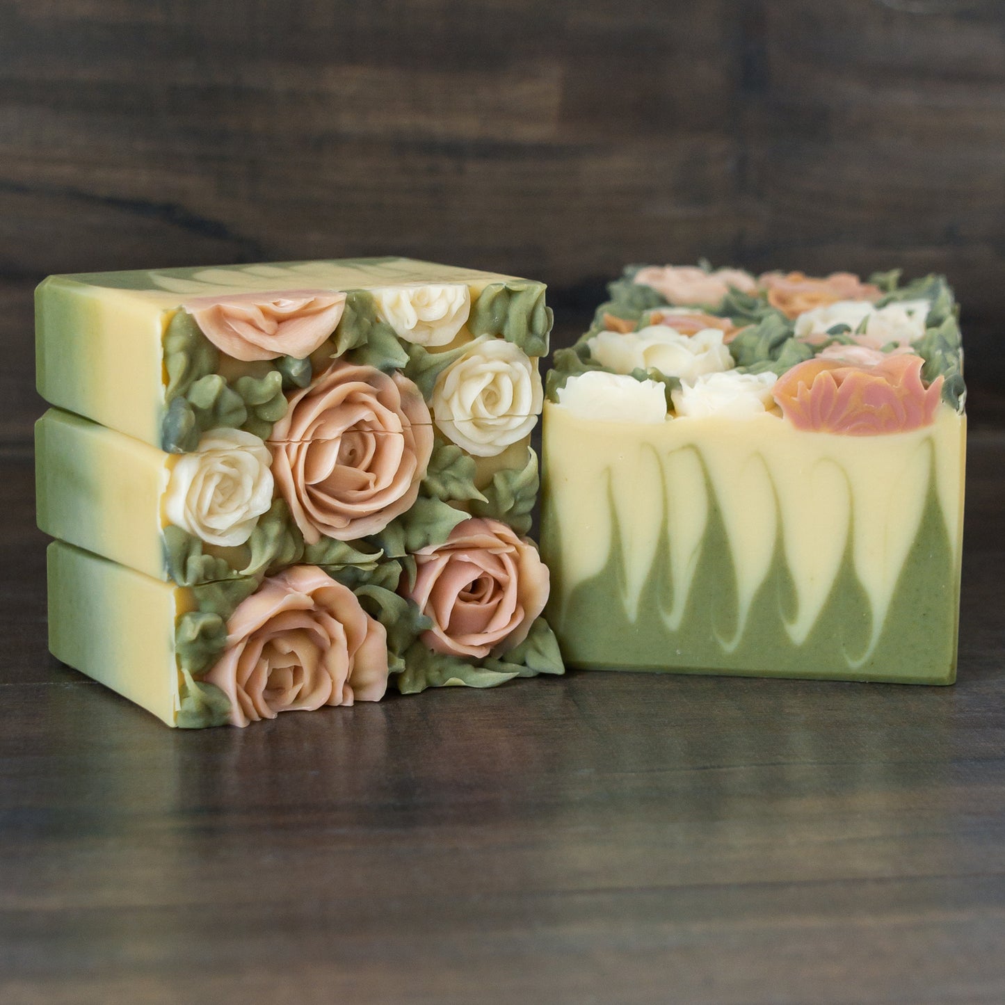 La Vie En Rose // Lemongrass Mint & Oatmeal Soap