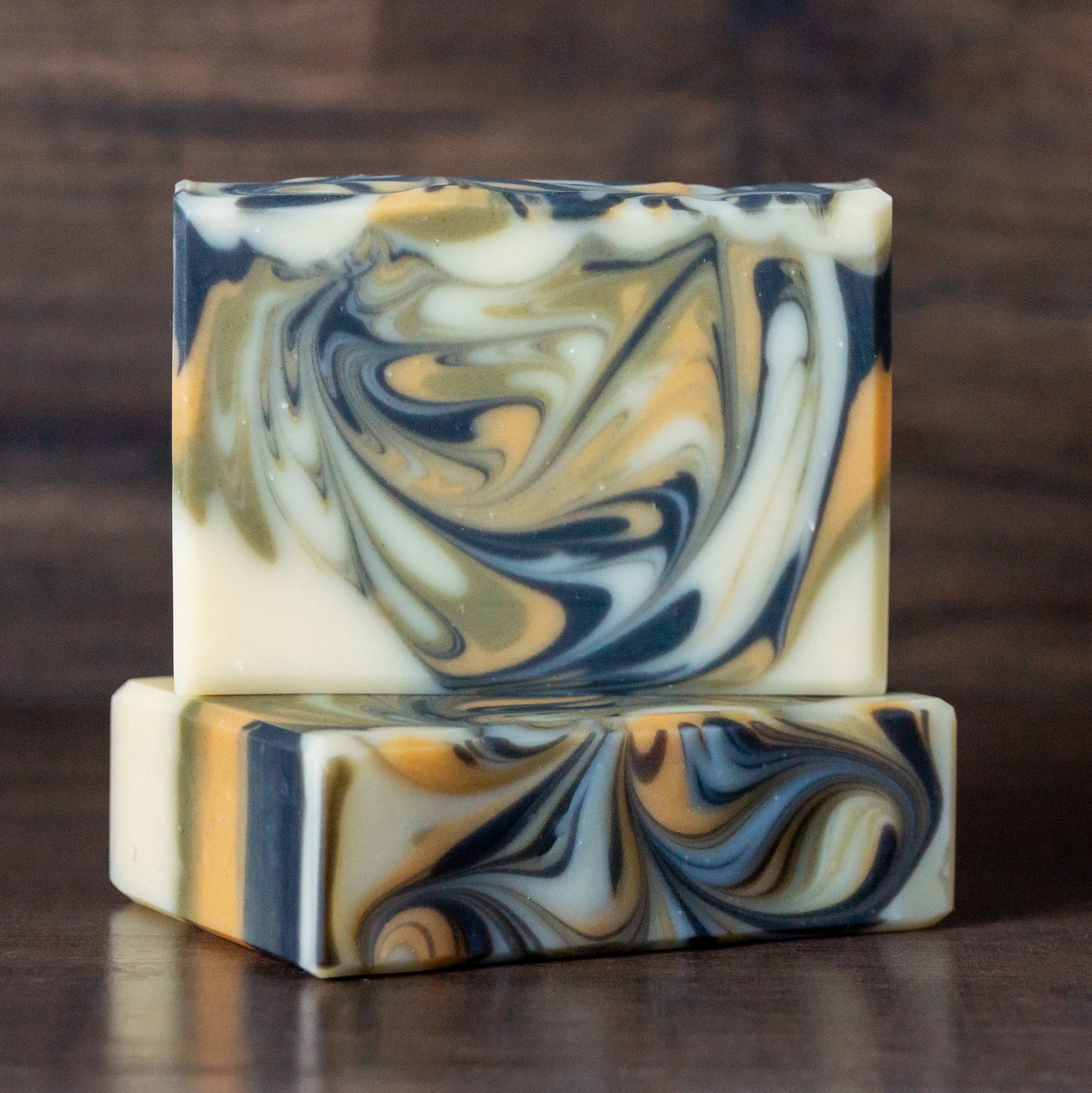 Levee Leaf // Cedar Rosemary Soap with Charcoal, Clay & Spinach