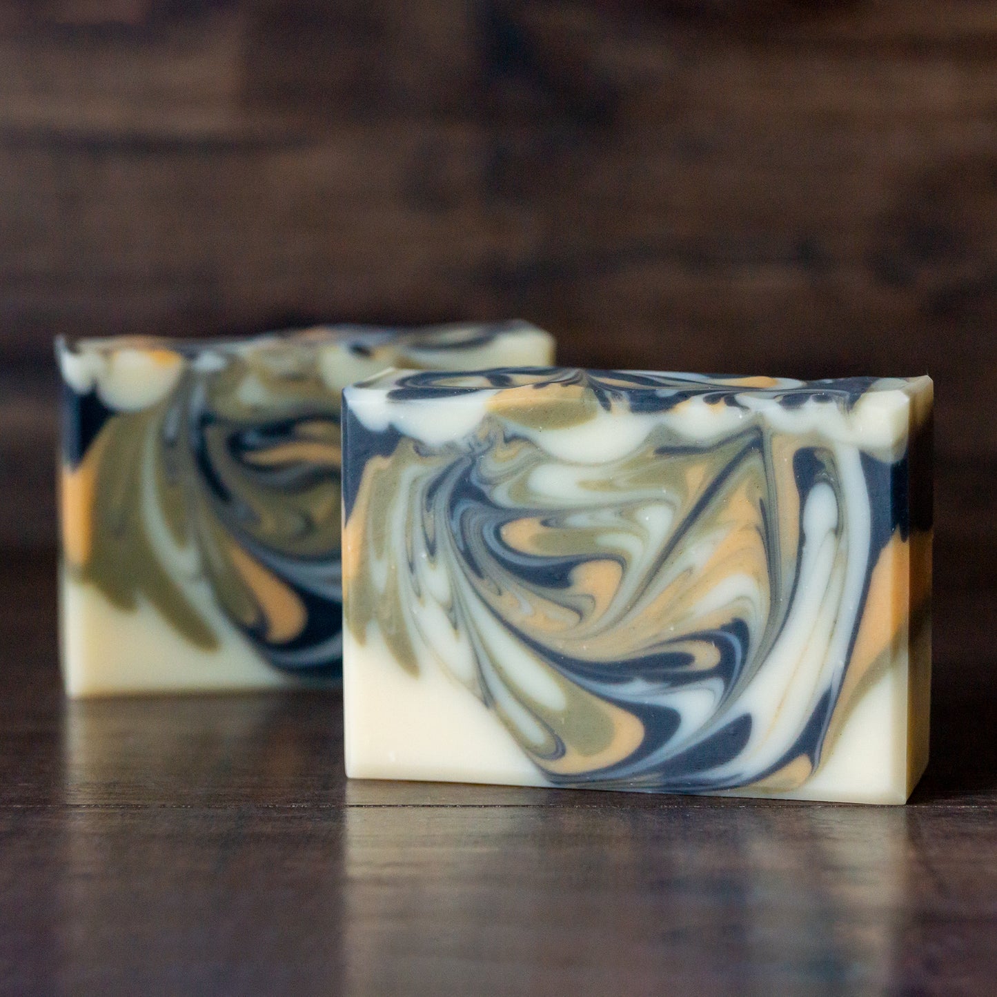 Levee Leaf // Cedar Rosemary Soap with Charcoal, Clay & Spinach