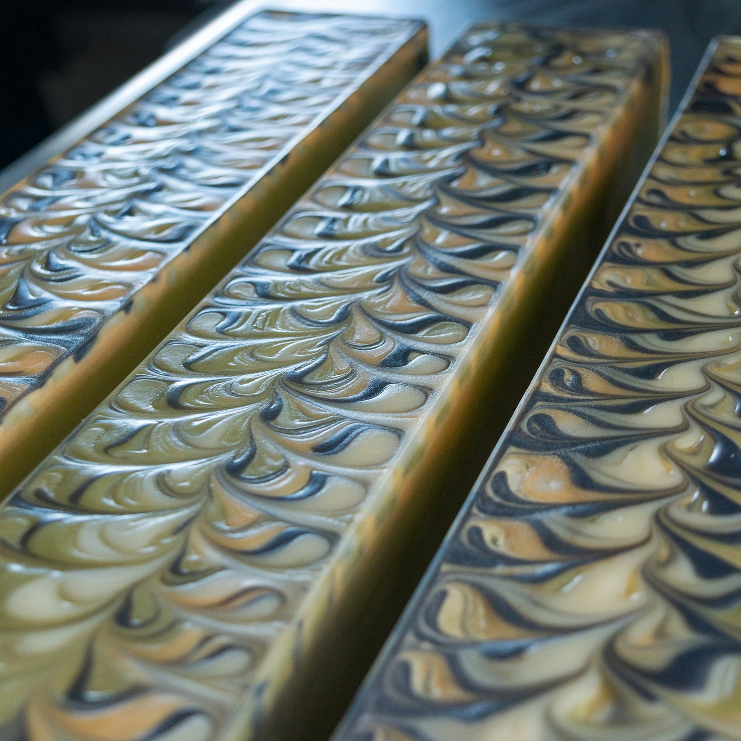 Levee Leaf // Cedar Rosemary Soap with Charcoal, Clay & Spinach