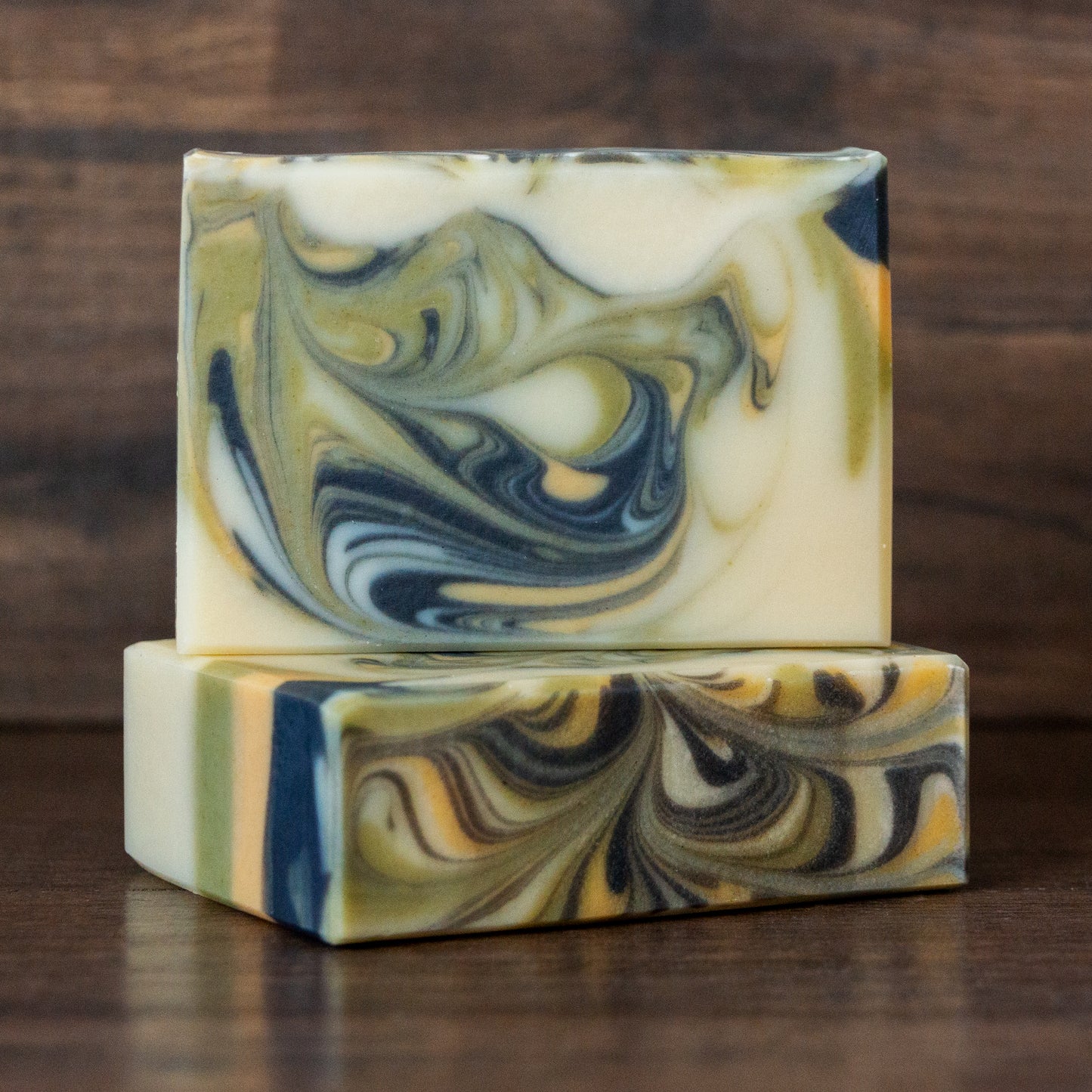 Levee Leaf // Cedar Rosemary Soap with Charcoal, Clay & Spinach