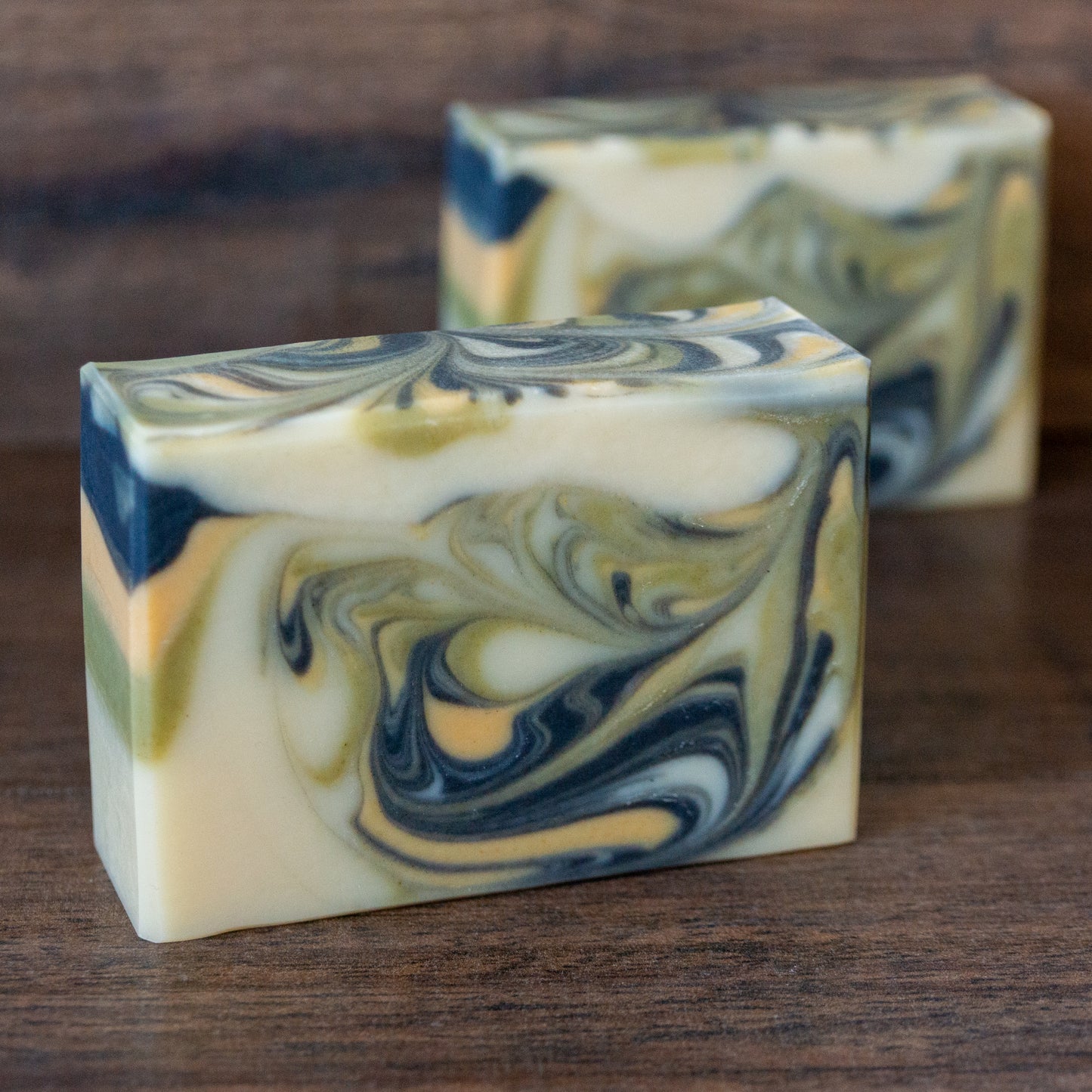 Levee Leaf // Cedar Rosemary Soap with Charcoal, Clay & Spinach