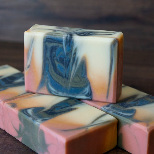 Bloom // Rosemary Orange Lavender Oasis Swirl Soap