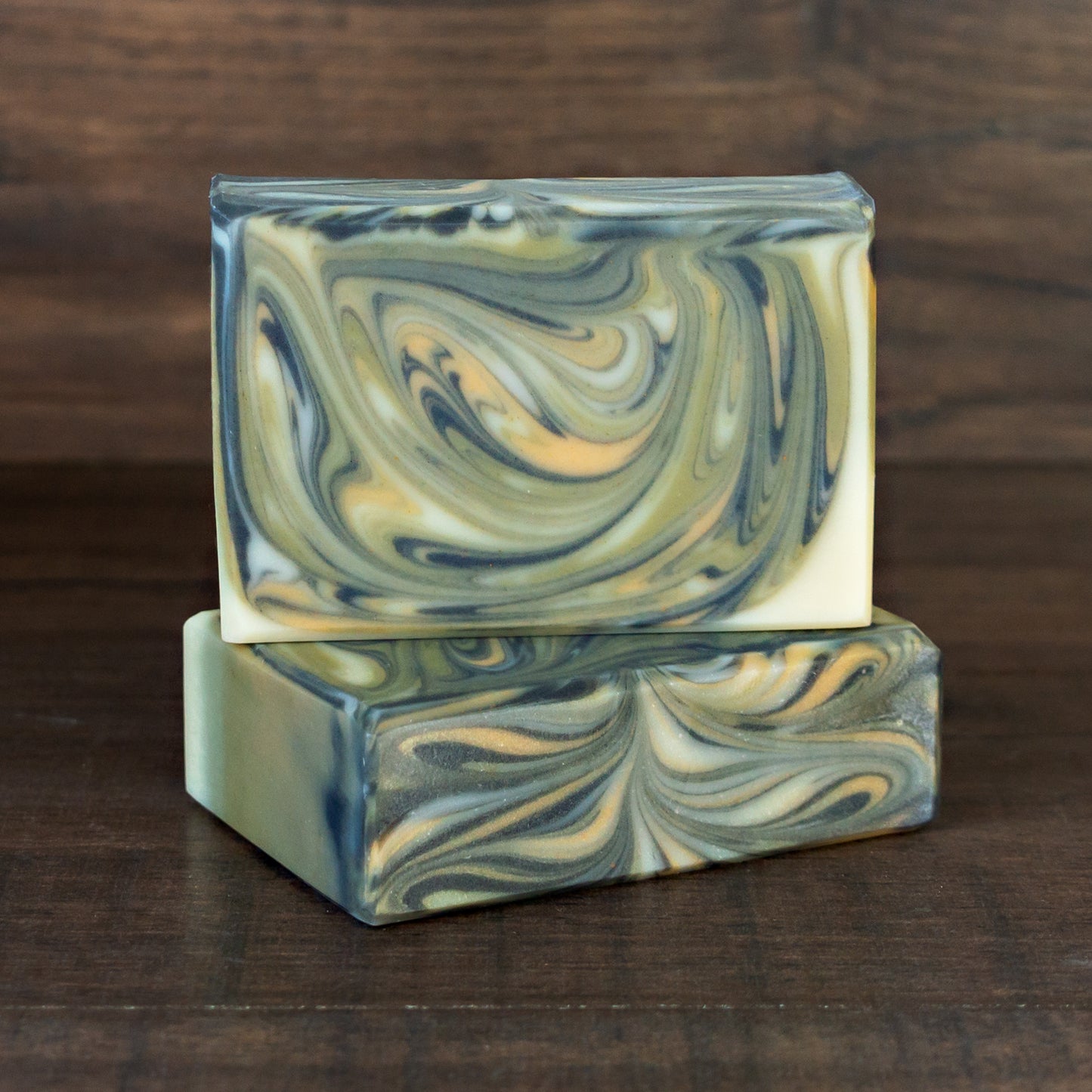 Levee Leaf // Cedar Rosemary Soap with Charcoal, Clay & Spinach