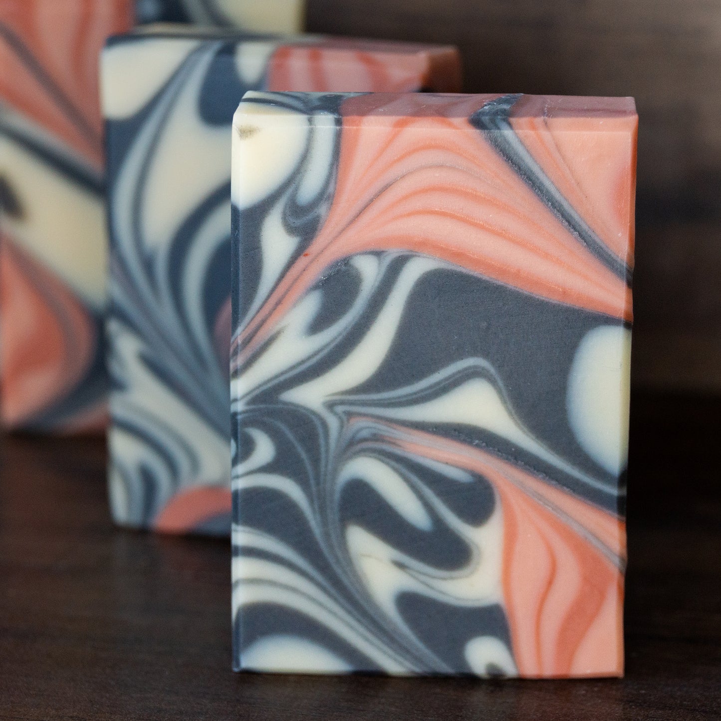 Black Pearl // Charcoal & Rose Clay Soap