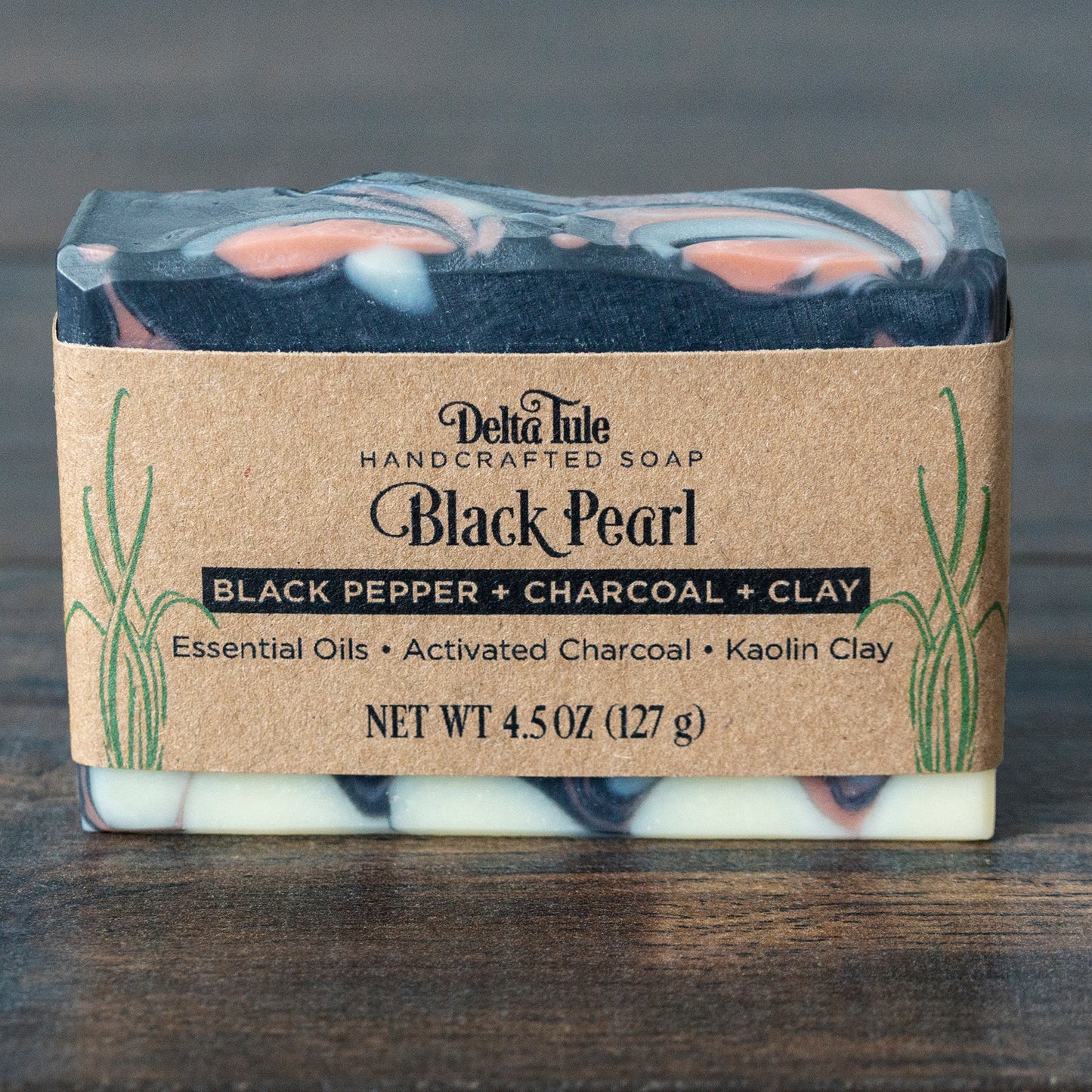 Black Pearl // Black Pepper & Grapefruit Charcoal & Rose Clay Soap